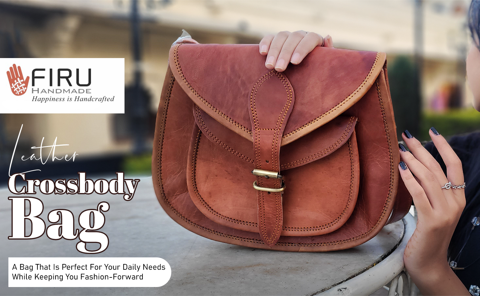 ショルダーバッグ handmade bag vtg Firu-Handmade Women Vintage Style Genuine Leather Crossbody